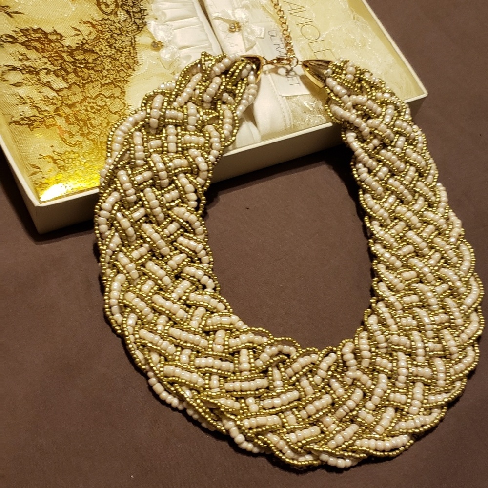 Statement bib necklace